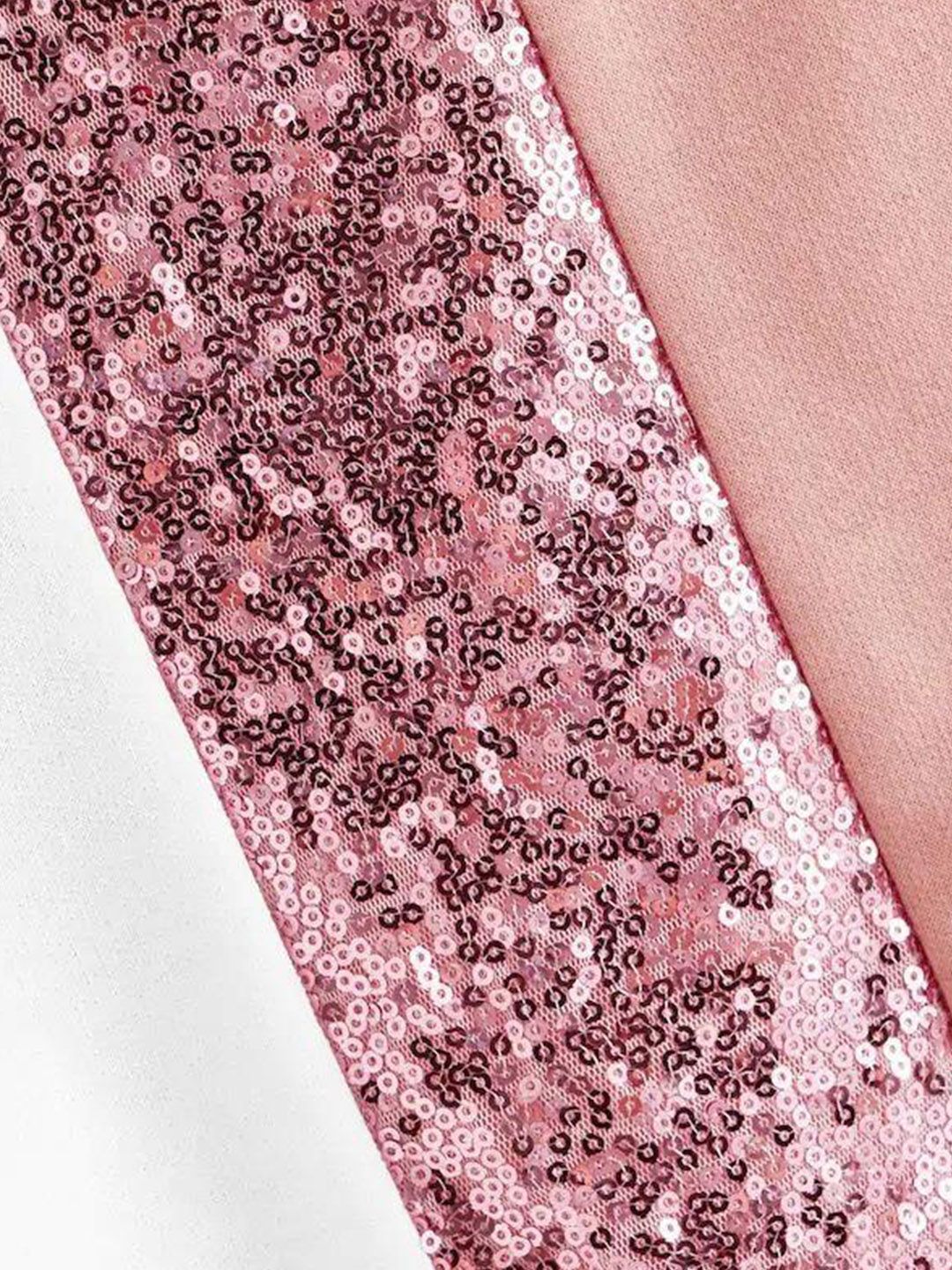 Kotty Girls Pink & White Colourblocked Hooded Sweatshirt