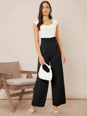 KOTTY BIZwear Basics Women Straight Fit High-Rise Pleated Parallel Trousers