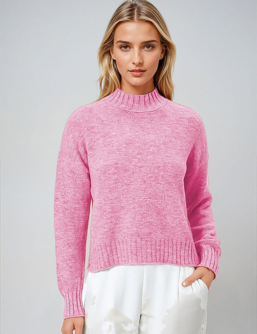 Kotty Women Mock Collar Pullover Sweaters