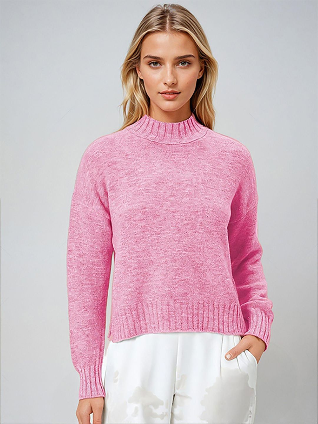 Kotty Women Mock Collar Pullover Sweaters