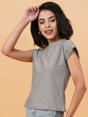 KOTTY Basics Women Solid Round Neck T-shirt