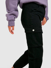 Kotty Women Jean Jogger High-Rise Clean Look Stretchable Cropped Jeans