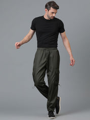 Kotty Men Relaxed Low-Rise Easy Wash Cargos Trousers