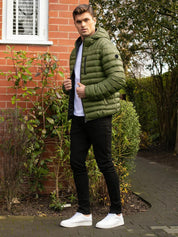 Kotty Green Hooded Puffer Jacket
