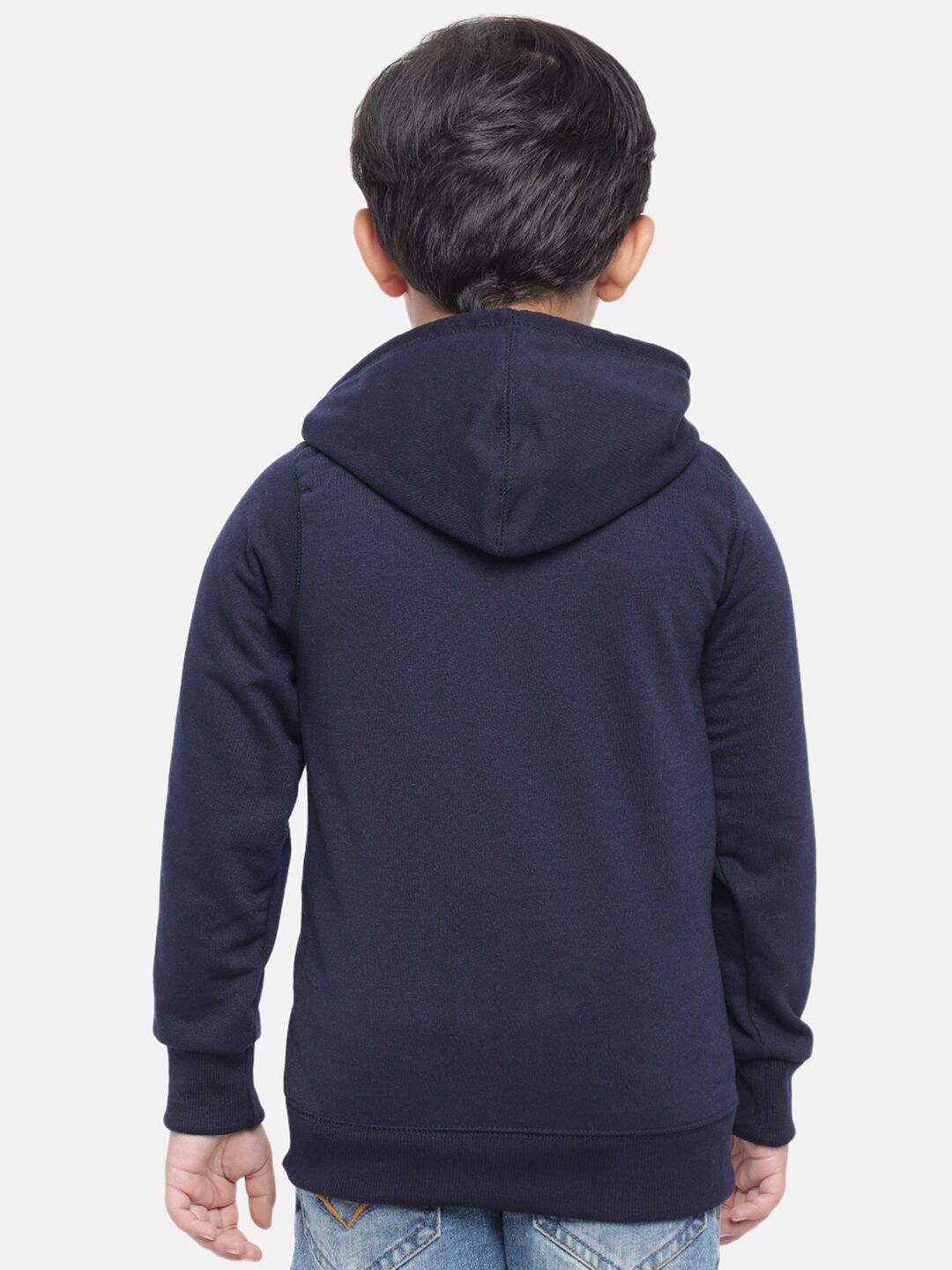 Kotty Boys Blue & Red Printed Hooded Sweatshirt