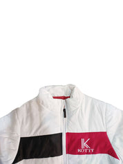 Kotty Boys White Colourblocked Outdoor Tailored Jacket