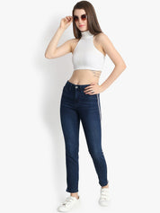 Kotty Women Blue Skinny Fit High-Rise Clean Look Jeans