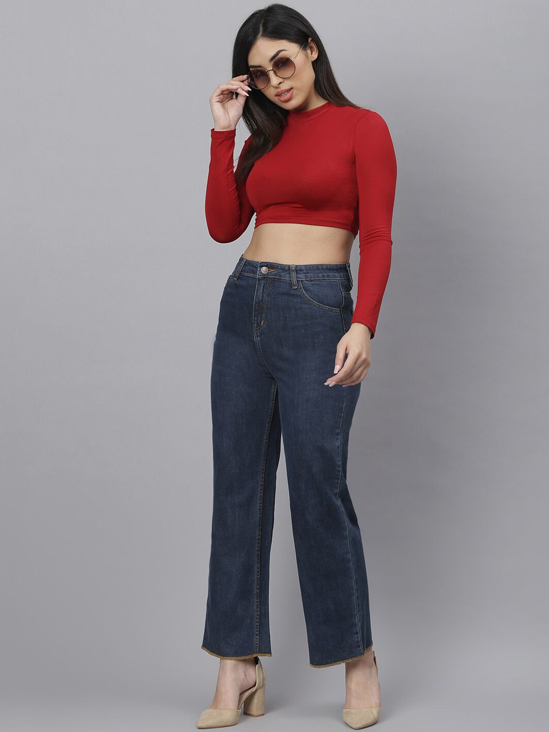 Kotty Women Blue Flared Jeans