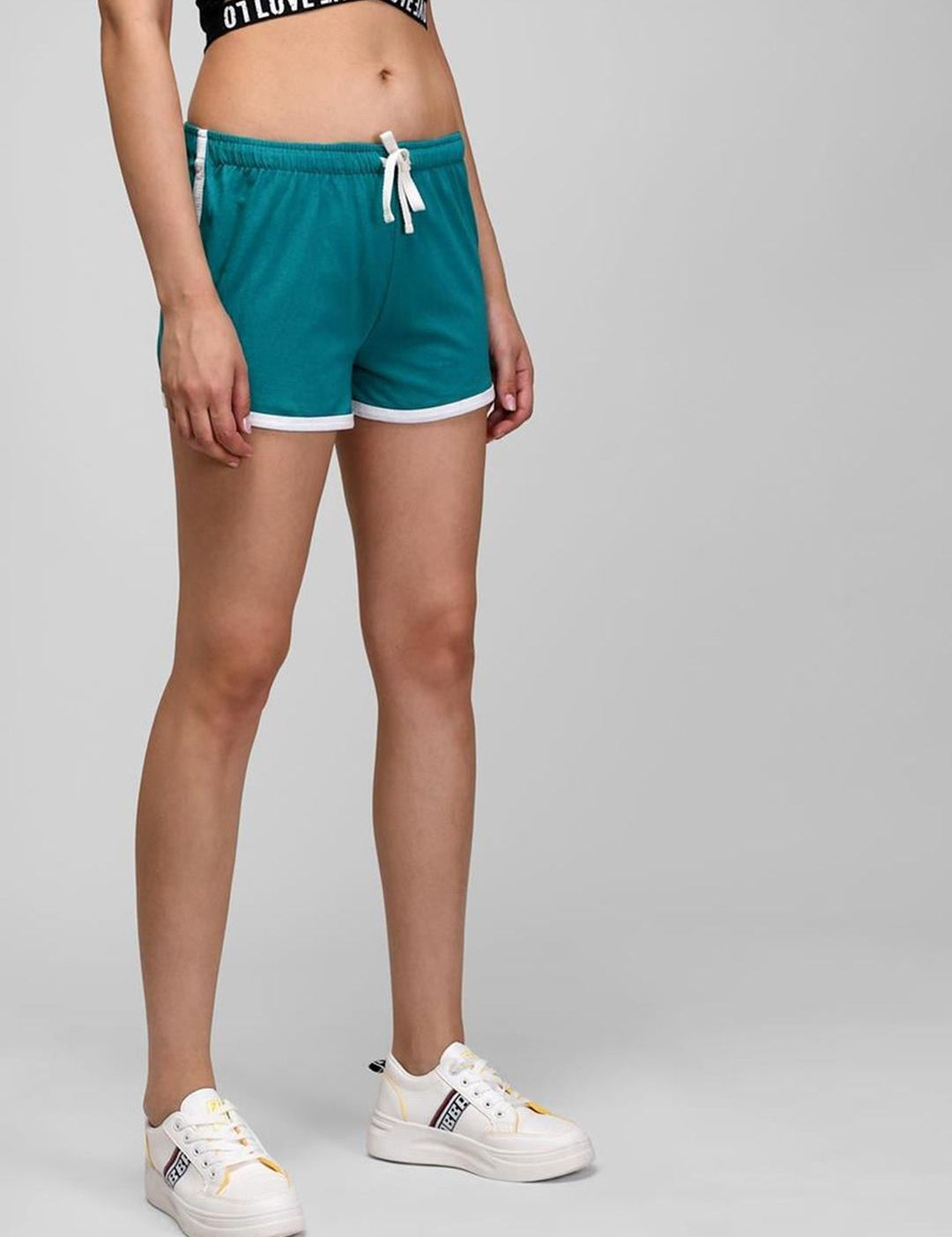 Kotty Pack of 2 Women Slim Fit Low-Rise Gym Cotton Shorts