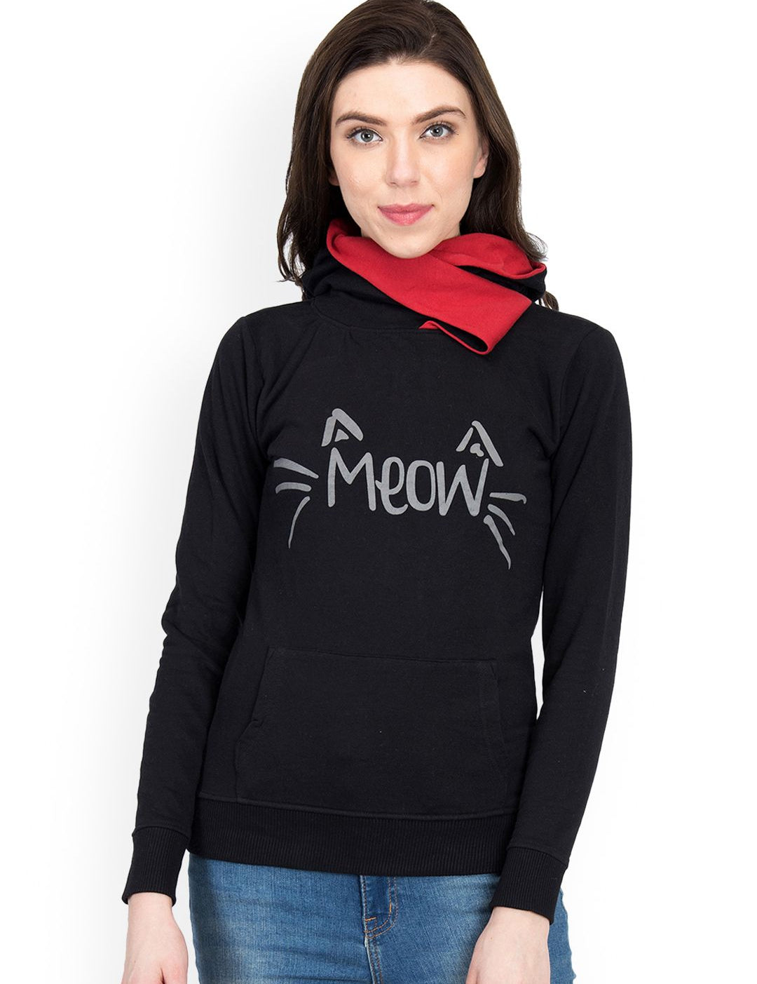 Kotty Women Black Printed Bomber