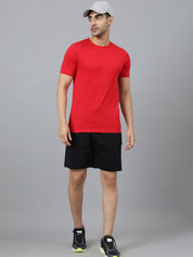 Kotty Men Black Mid-Rise Regular Shorts