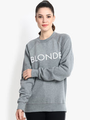 Kotty Women Grey Printed Sweatshirt