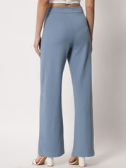 Kotty Women Pack Of 2 Relaxed Straight Fit High-Rise Easy Wash Trousers