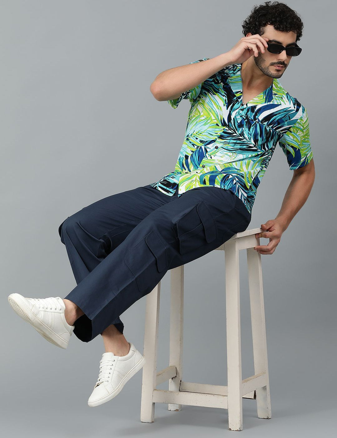 Kotty Men Tropical Printed Casual Shirt