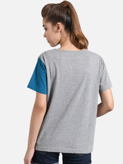 Kotty Women Pack of 2 Multicoloured Colourblocked Round Neck T-shirts