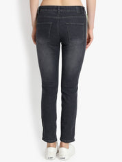 Kotty Women Black Skinny Fit High-Rise Clean Look Jeans