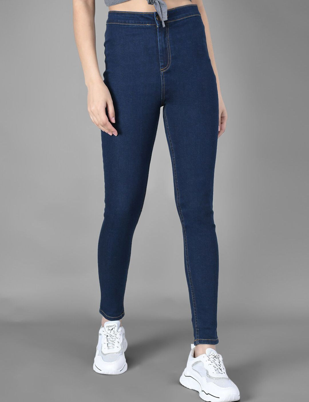 Kotty Women Blue Skinny Fit High-Rise Clean Look Jeans