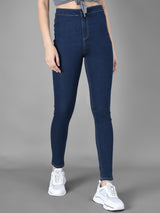 Kotty Women Blue Skinny Fit High-Rise Clean Look Jeans