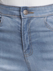 Kotty Women Blue Flared High-Rise Clean Look Jeans