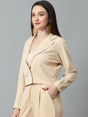 KOTTY BIZwear Basics Double Breasted Crop Blazer