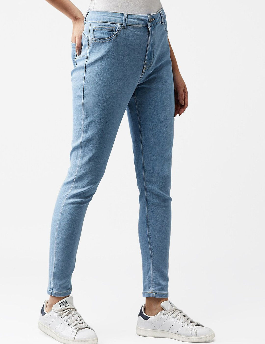 Kotty Women Blue Skinny Fit High-Rise Clean Look Jeans