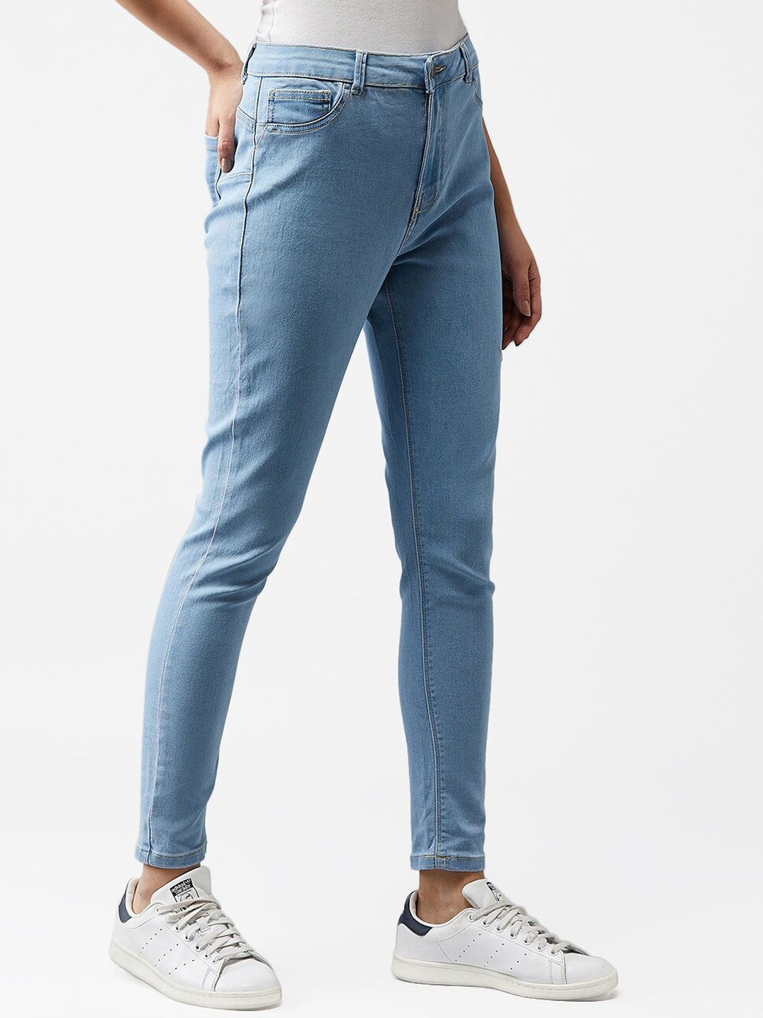 Kotty Women Blue Skinny Fit High-Rise Clean Look Jeans