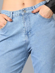 Kotty Women Jean Bootcut Cotton Stretchable Jeans