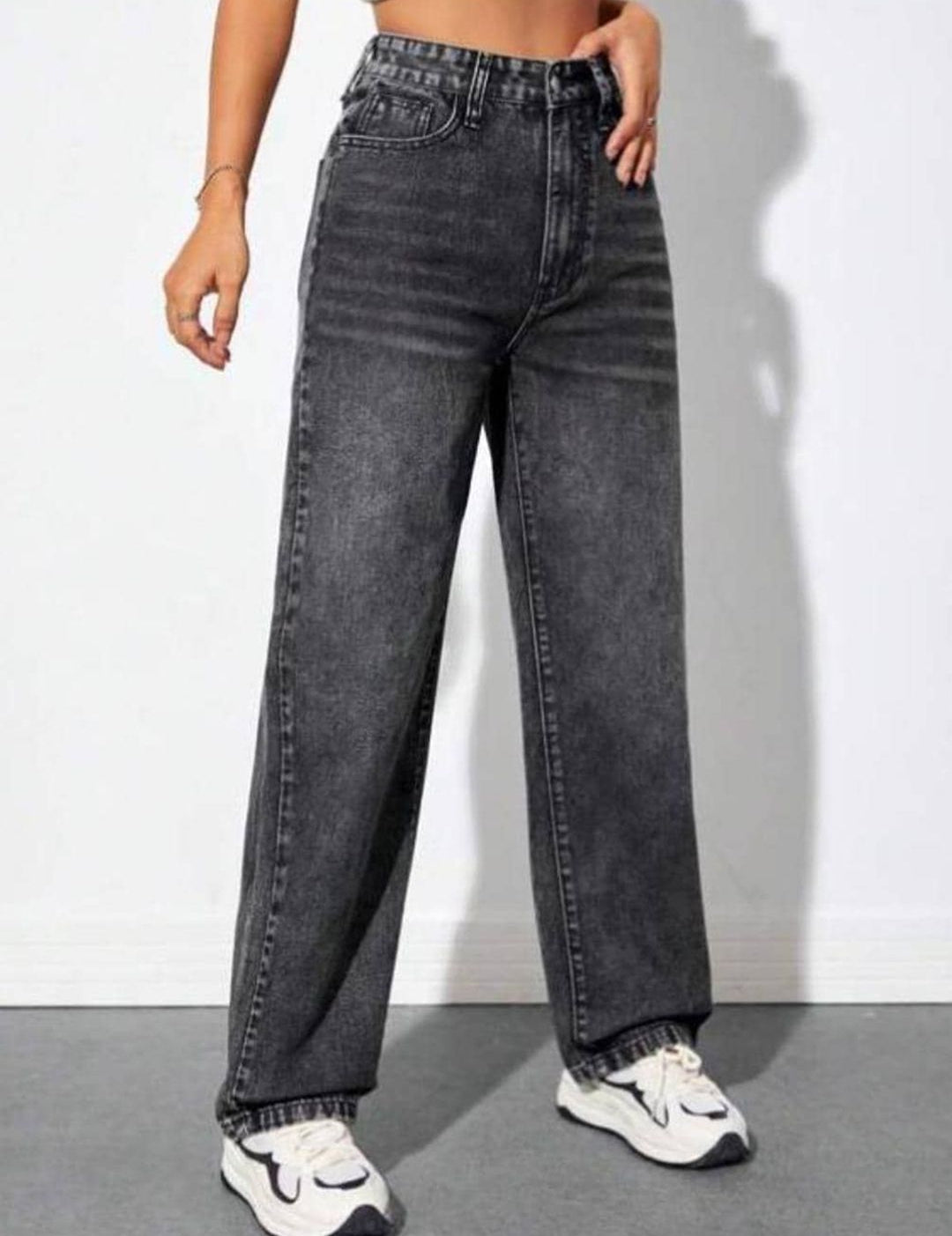 Kotty Women Grey Jean High-Rise Light Fade Stretchable Jeans