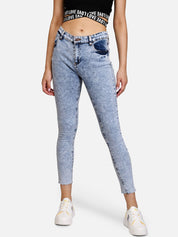 Kotty Women Blue Skinny Fit High-Rise Clean Look Jeans