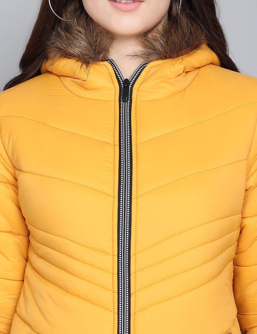 Kotty Women Yellow Outdoor Puffer Jacket