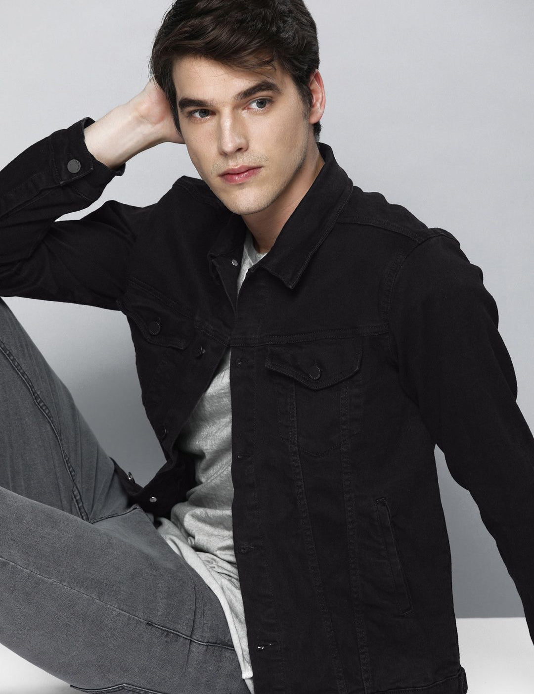 Kotty Men Washed Outdoor Denim Jacket with