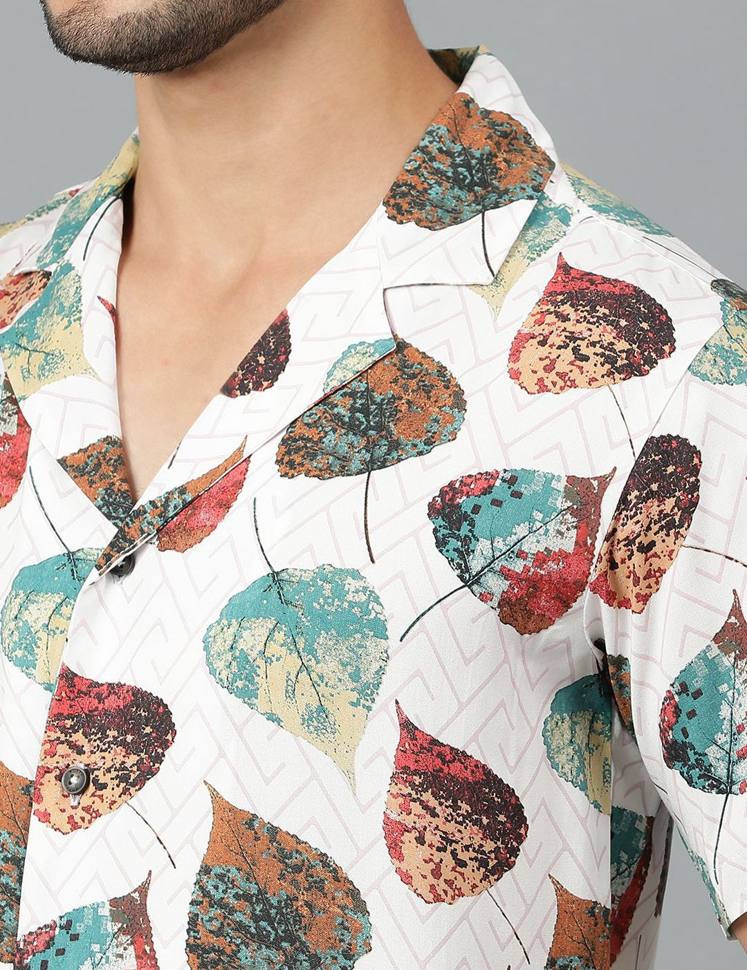Kotty Men Tropical Printed Casual Shirt