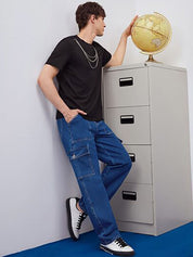 Kotty Men Jean Low-Rise Highly Distressed Stretchable Cropped Jeans