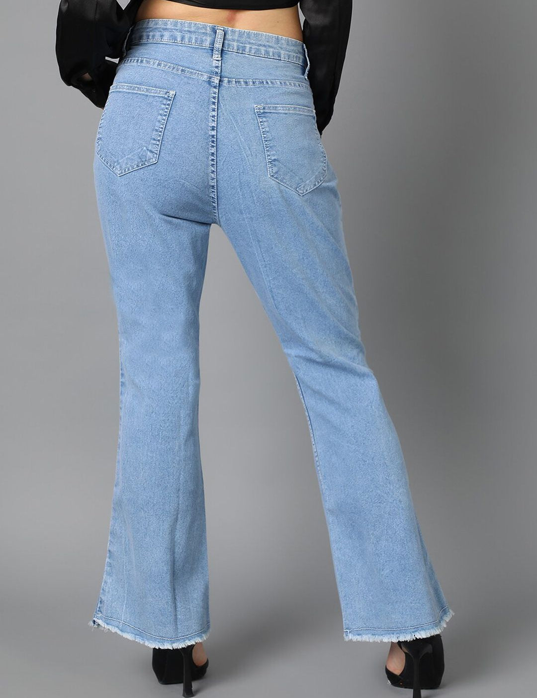 Kotty Women Jean Bootcut Cotton Stretchable Jeans