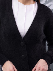 Kotty Women Ribbed V-Neck Sweaters