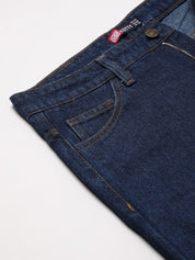 Kotty Women Navy Blue Flared High-Rise Stretchable Jeans