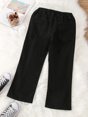 Kotty Girls Jean Fit Mid-Rise Stretchable Wide Leg  Jeans