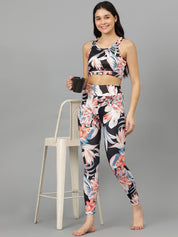 Kotty Round Neck Sleeveless Printed Night suit