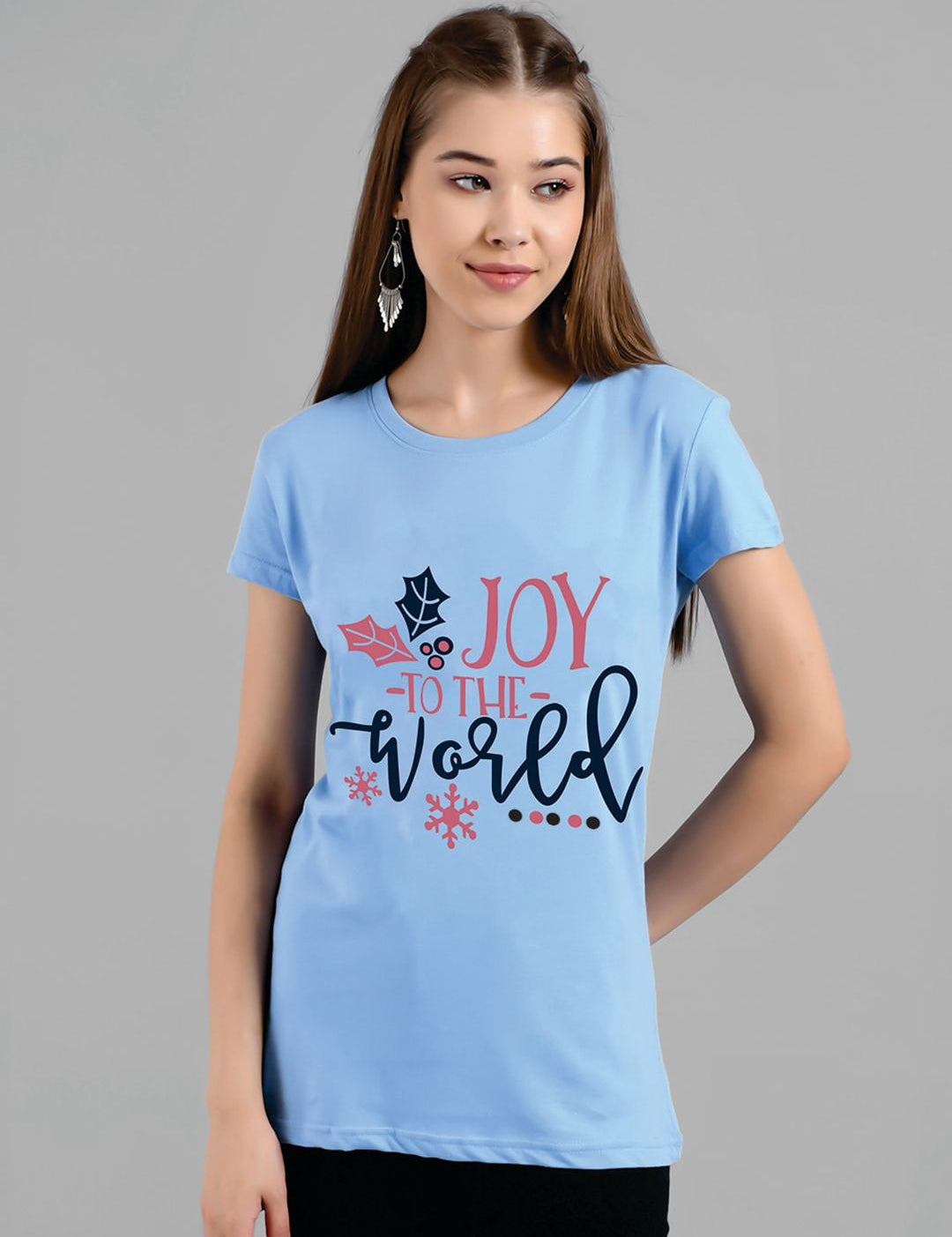 Kotty Typography Printed  Round Neck T-shirt