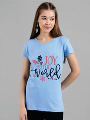 Kotty Typography Printed  Round Neck T-shirt