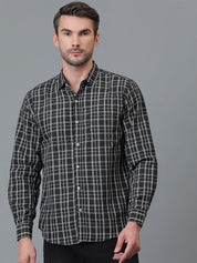 Kotty New Checked Spread Collar Casual Shirt