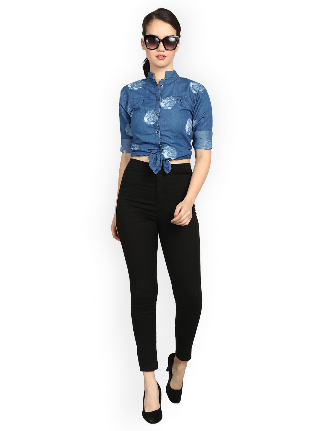 Kotty Women Black Skinny Fit High-Rise Clean Look Jeans