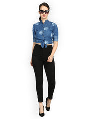 Kotty Women Black Skinny Fit High-Rise Clean Look Jeans