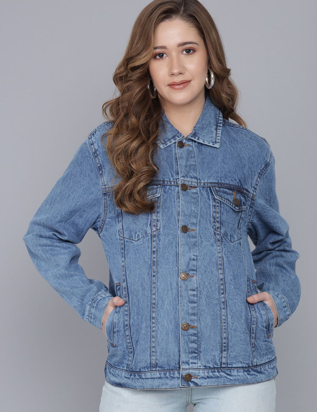 Kotty Women Blue Denim Jacket