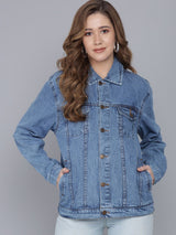 Kotty Women Blue Denim Jacket