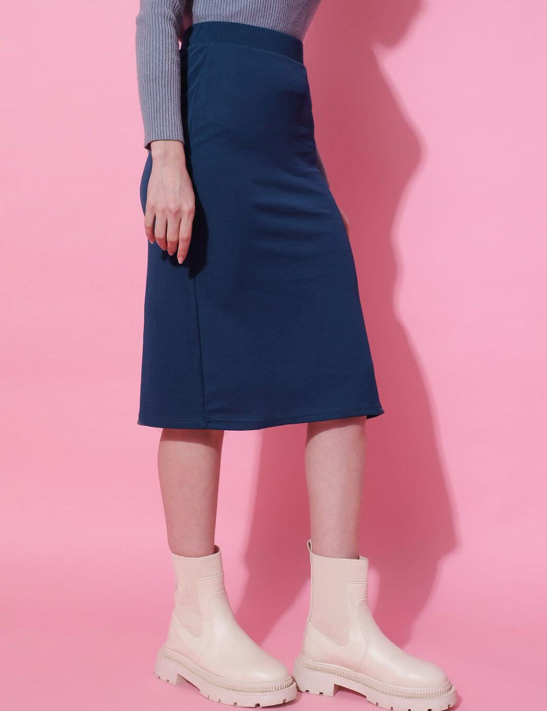 Stylecast X KOTTY BIZwear Basics Pencil Midi Skirt