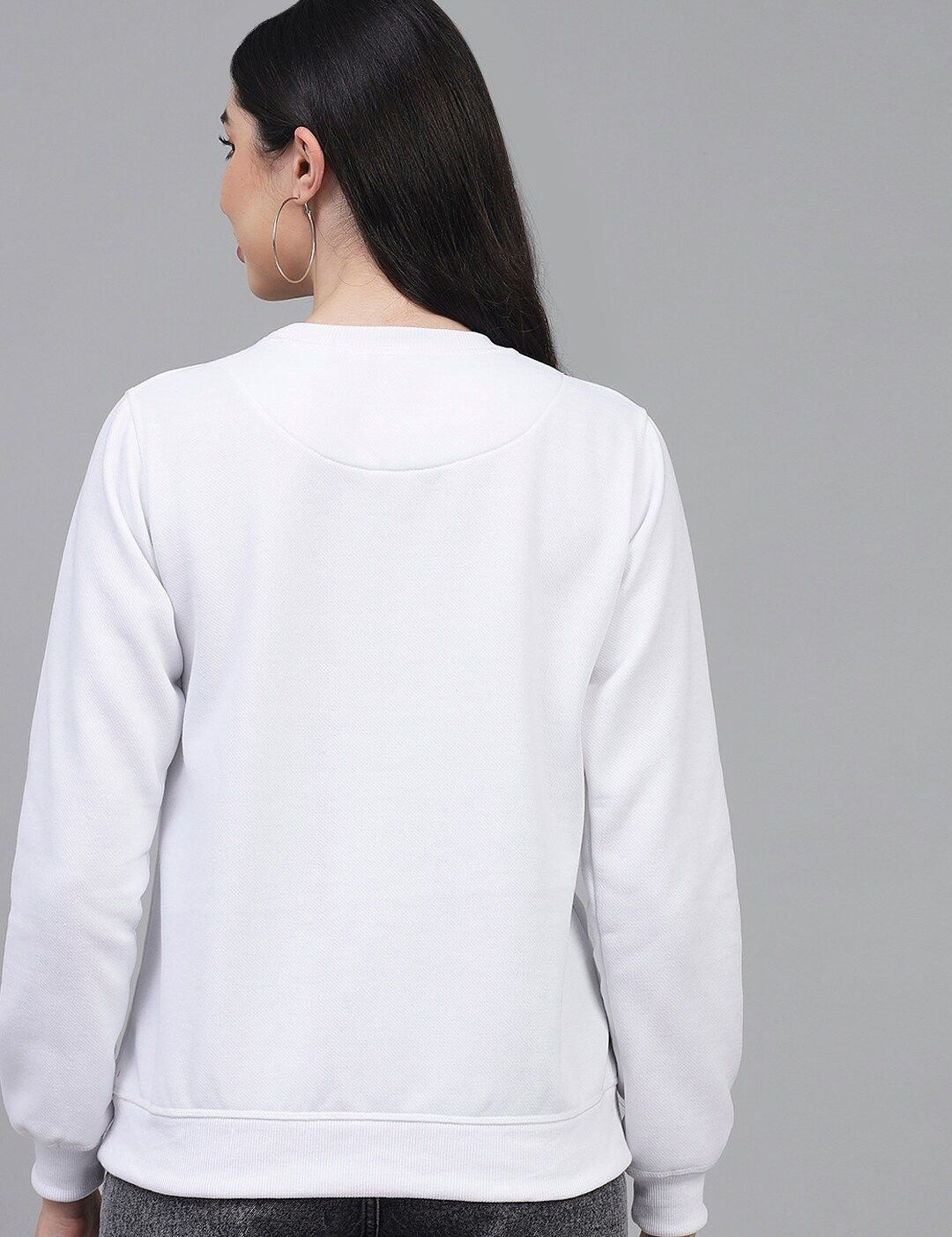 Kotty Women White Printed Sweatshirt