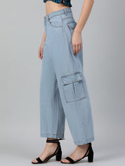 Kotty Women Straight Fit High-Rise Stretchable Jeans