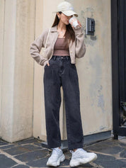 Kotty Women Straight Fit High-Rise Light Fade Stretchable Jeans