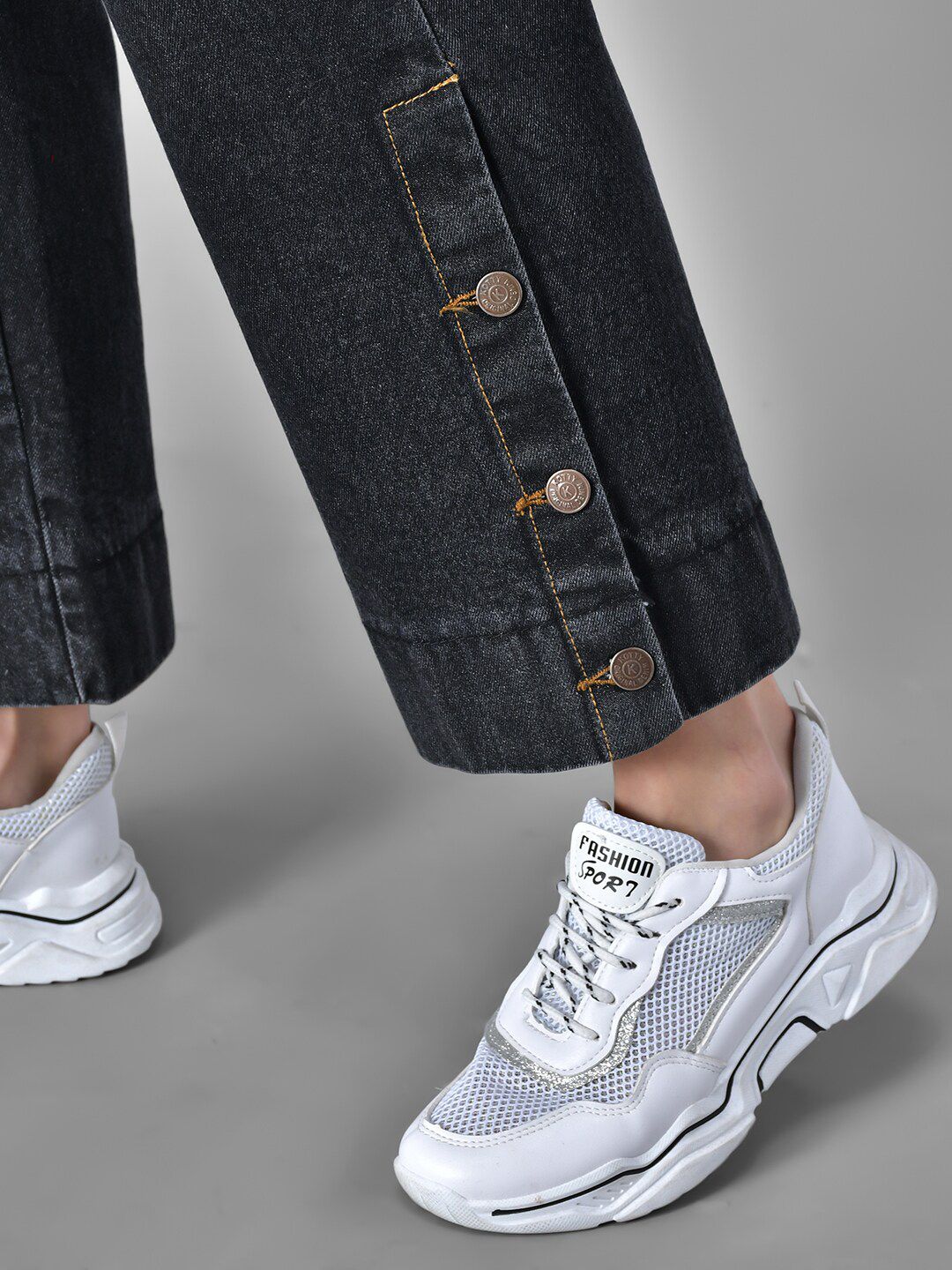 Kotty Women Black Flared Fit Jeans